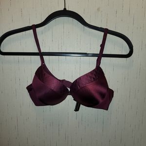 Burgundy Victoria's Secret Push Up Bra size 32B